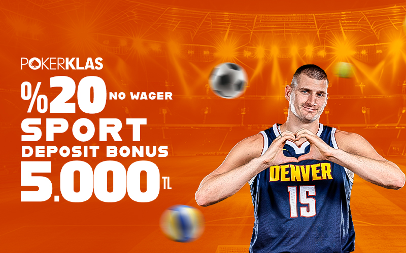 20% SPORTS DEPOSIT BONUS (WAGER REQUIRED)